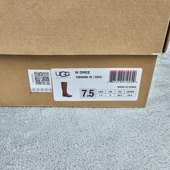 UGG Australia W Dree Boots womens 7.5 suede leather knee high harness - Picture 5 of 12